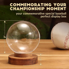 JupDec baseball display case highlighting superior dust protection and clear acrylic holder