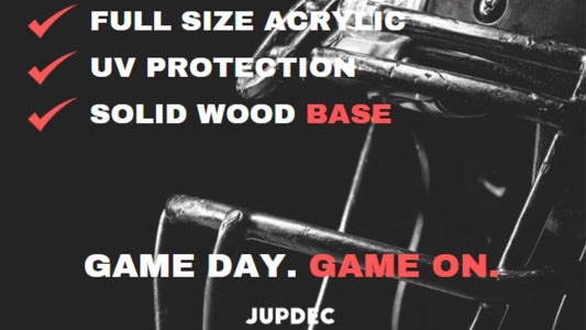 How to Display Your Football Helmet in Style: The JupDec Football Helmet Display Case