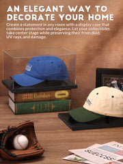 Perfect gift idea – JupDec acrylic baseball hat display box for sports fans, collectors, or memorabilia lovers