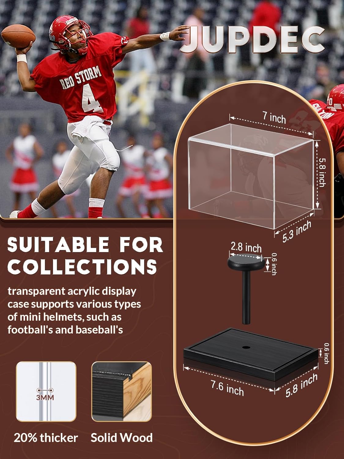 One-piece mini helmet case design for instant setup 